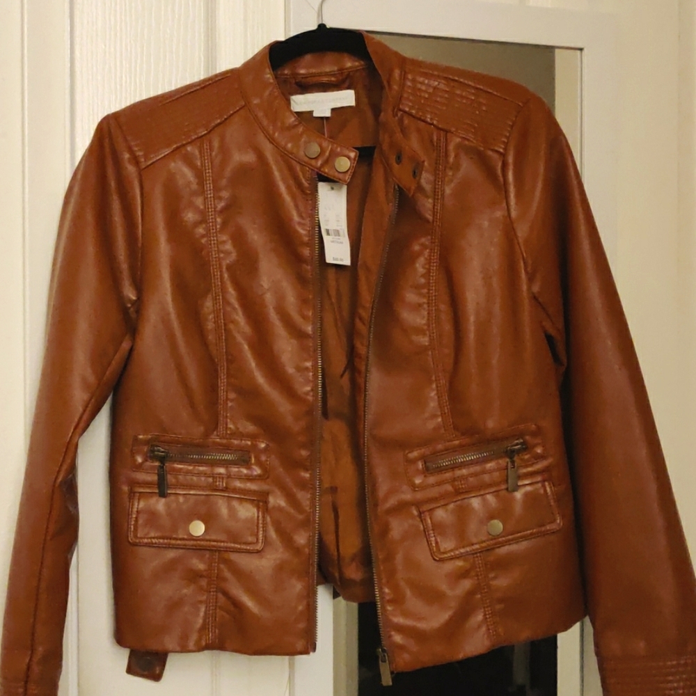 NY&CO Faux leather jacket | US M